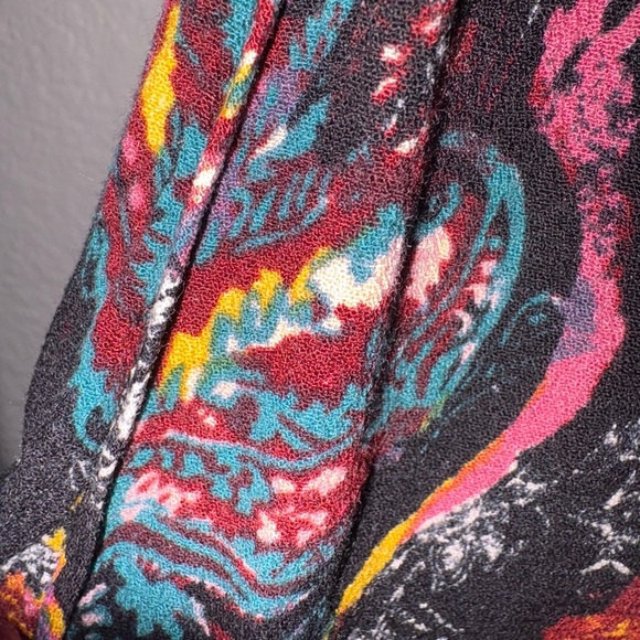 Free People Intimately colorful lounge wide leg elastic waist with pockets. - Picture 6 of 9